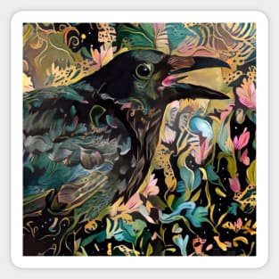 Colourful Corvids 1 Sticker